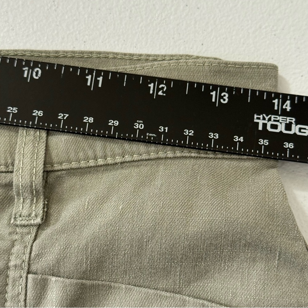 EVEREVE Joelle Wide Leg Pant Size 27 Linen/Lyocell Light Olive - Picture 12 of 16